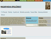 Tablet Screenshot of masarykovaspolecnost.cz